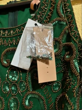 Vestido de fiesta verde El Corte Inglés