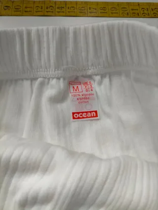 Slip Ocean Blanco Algodón Talla M