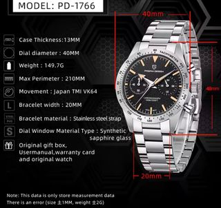 Reloj PAGANI DESIGN 2026 Cronógrafo