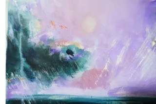 Cuadro óleo original moderna paisaje