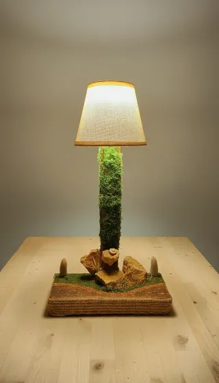 Lámpara artesanal pieza única