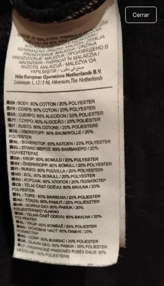 Sudadera Nike Negra Logo Futura