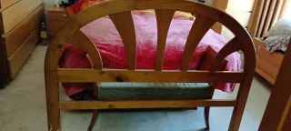 Cabecero de matrimonio de madera