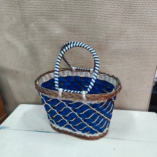 Bolso Canasto Vintage Años 70