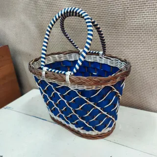 Bolso Canasto Vintage Años 70