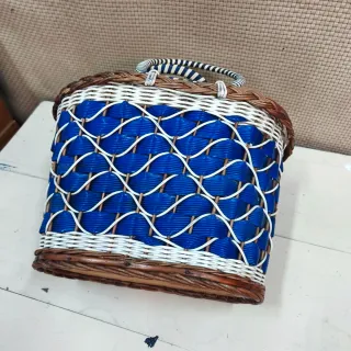 Bolso Canasto Vintage Años 70