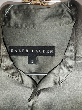 Camicia Ralph Lauren Verde Oliva Donna
