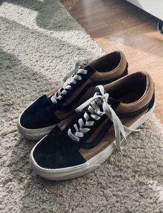 Sapatilhas Vans Castanho e Preto