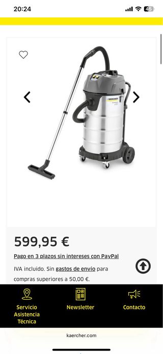 Aspiradora Karcher NT 90 Professional
