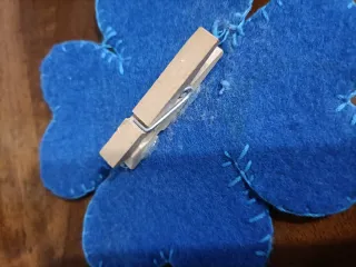 Mollette Fiori in Feltro Blu e azzurro