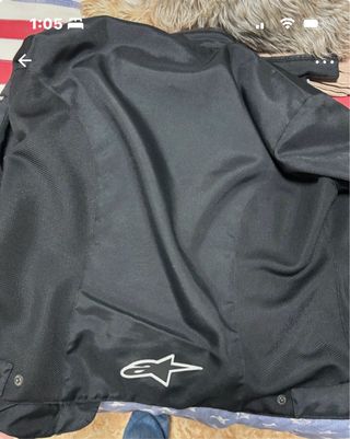 Chaqueta de moto negra alpinestar
