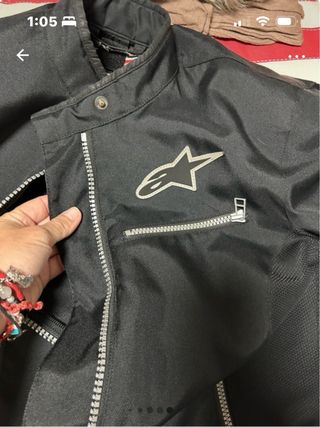 Chaqueta de moto negra alpinestar