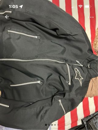 Chaqueta de moto negra alpinestar
