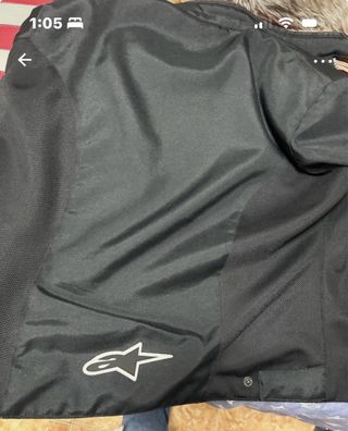 Chaqueta de moto negra alpinestar