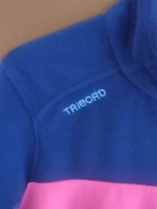 Chaqueta polar Tribord azul y rosa