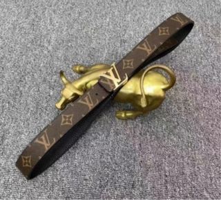 Cinturón Marrón y Dorado calidad!! Con caja