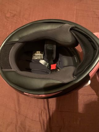 Casco Nzi Negro y Rosa