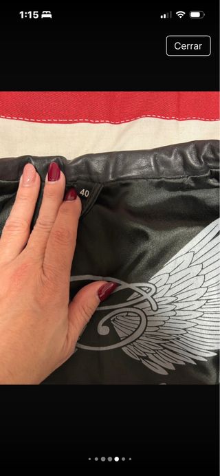 Chaqueta Biker Negra Mujer