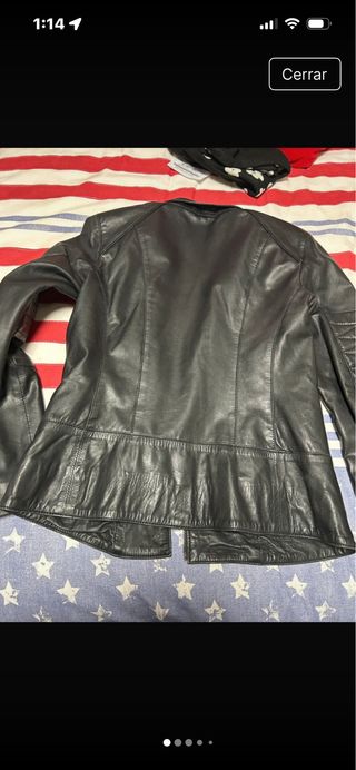 Chaqueta Biker Negra Mujer