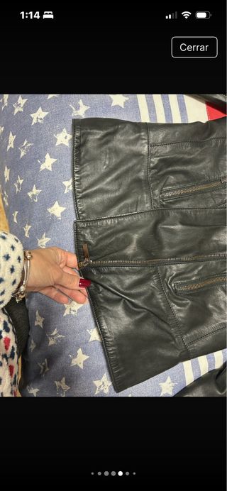 Chaqueta Biker Negra Mujer