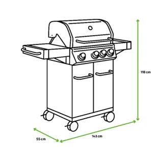 Barbacoa Gas Naterial 8 Persones