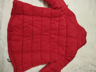 Chaqueta acolchada roja mujer