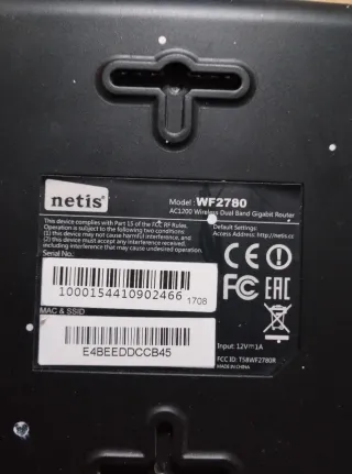 Router Netis AC1200 Dual Band Gigabit WF2780