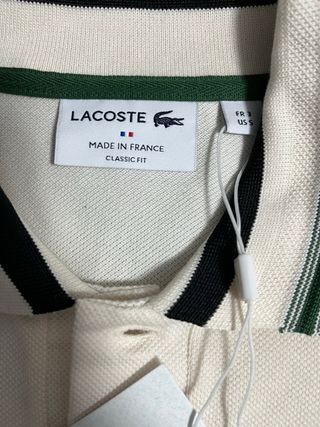 Polo Lacoste Beige Talla s