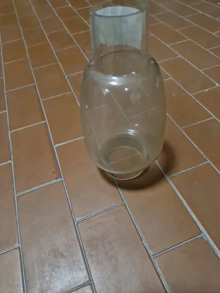 Vetro Camino Lampada a Petrolio Trasparente