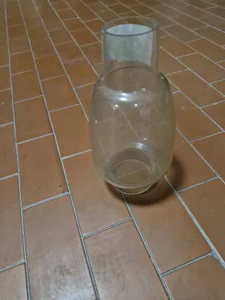 Vetro Camino Lampada a Petrolio Trasparente