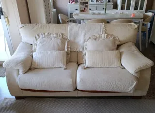 Sofá 3+2 plazas tela beige