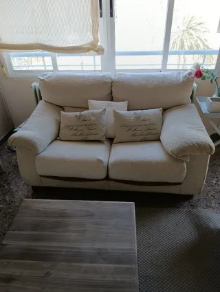 Sofá 3+2 plazas tela beige