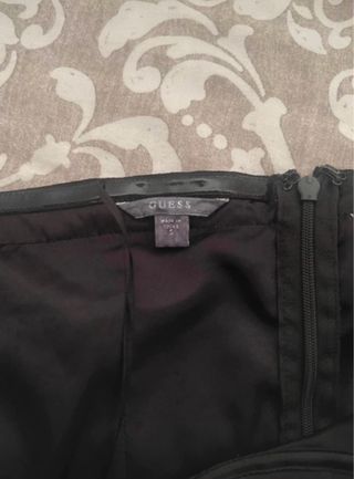 Vestido Guess Negro Asimétrico