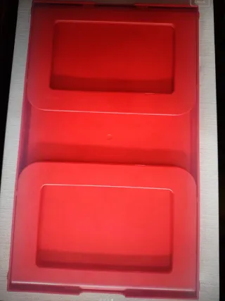 Vassoio Guzzini vintage anni 80 rosso