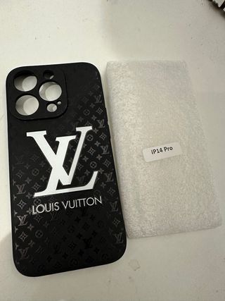 Cover iPhone 14 Pro Louis Vuitton Nero