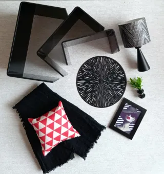 Mobili e decorazioni in miniatura scala 1/6 per Barbie