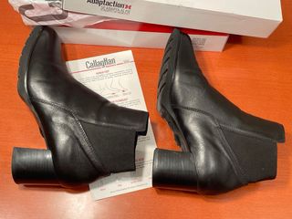 BOTINES CALLAGHAN negros/Tacón ideal súper cómodos