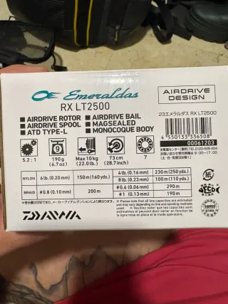 Carrete Daiwa Emeraldas RX LT2500