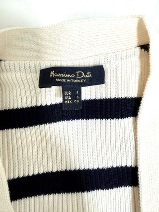 Cardigan Massimo Dutti Rayas Marinero -sin usar-