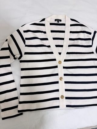 Cardigan Massimo Dutti Rayas Marinero -sin usar-