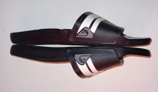 Chanclas Quiksilver Negras con Rayas Blancas