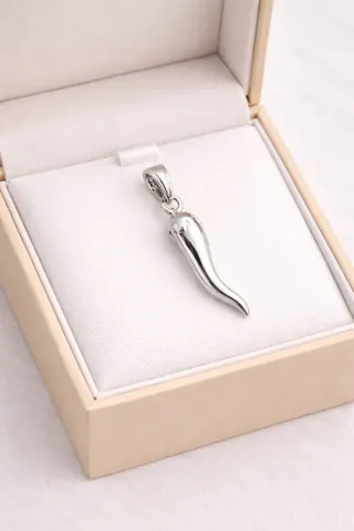 Ciondolo peperoncino argento