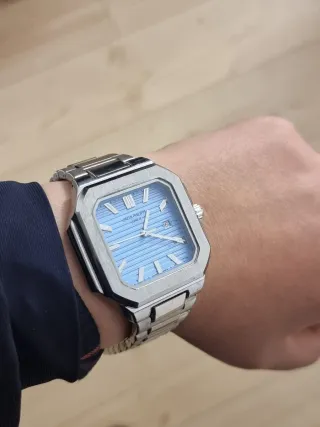 Reloj Patek Philippe Azul y Plateado