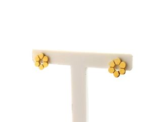 pendientes oro 18k con piedra con circonita