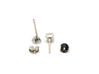 pendientes oro 18k con piedra con circonita