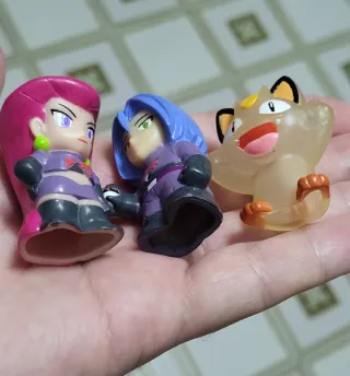 4cm 2010 Pokemon Vinyl Finger Puppets Team Rocket