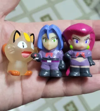 4cm 2010 Pokemon Vinyl Finger Puppets Team Rocket