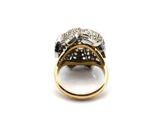 anillo oro 18k con piedra con diamante