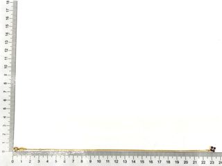 gargantilla oro 18k con piedra con diamante,zafiro 20cm