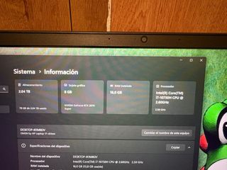 Portátil 17 . Gaming o Trabajo HP Omen Rtx 2070S